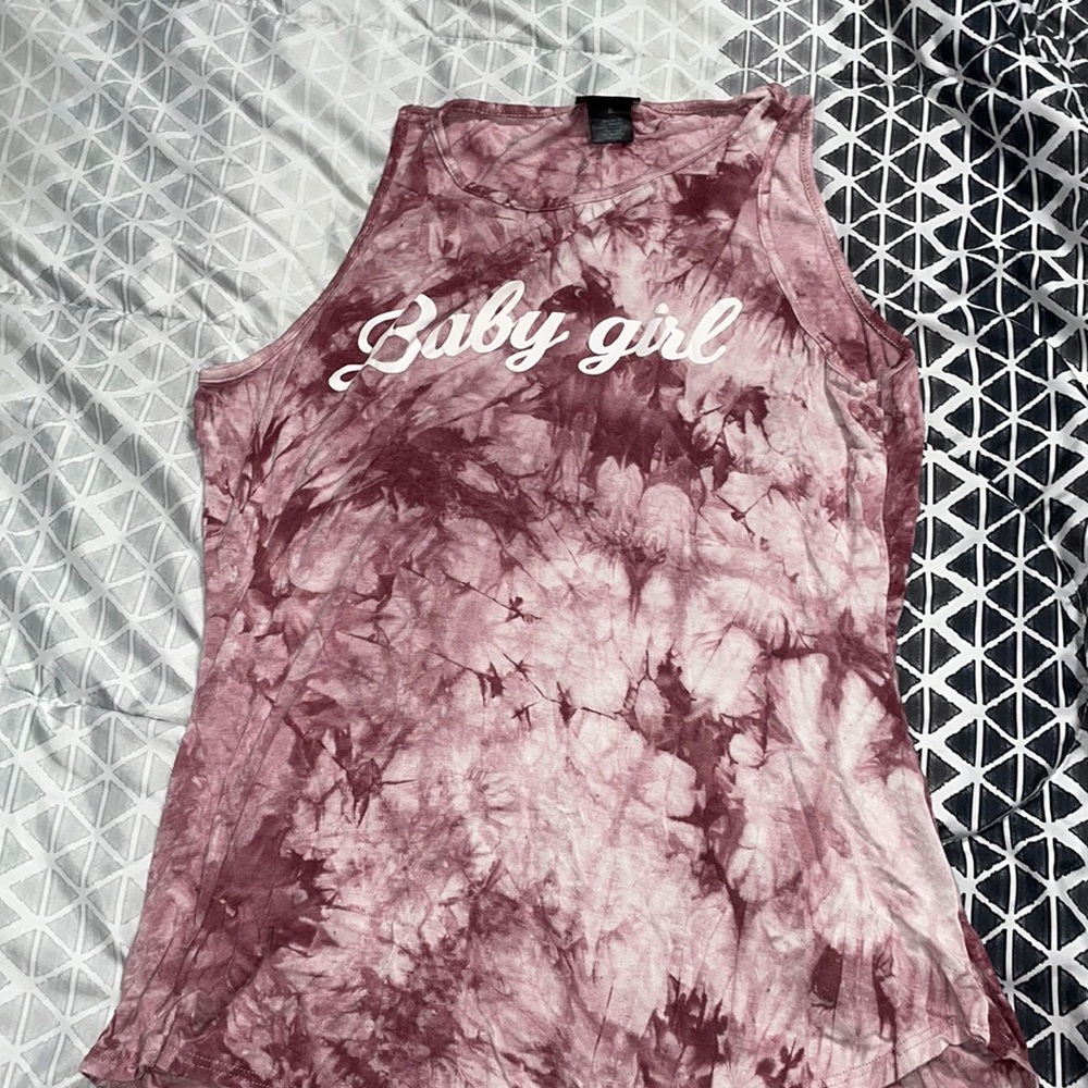 rue 21 “baby girl” tank top.  size x-large.   fits like a medium